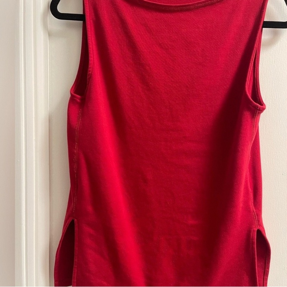 Vibrant Red Sleeveless Women's Tank Top